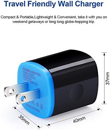 Ultimate Fast Charging Android Wall Charger Cube with 6 FT Nylon Braided Micro USB Cable – Compatible with Samsung Galaxy & Moto Devices – 3-Pack for Home, Office, and Travel Convenience – Enhanced Durability & Efficiency