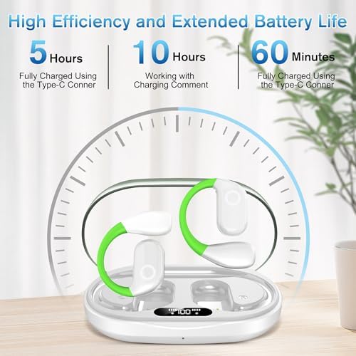 AI-Powered 144-Language Bluetooth Earbuds: Advanced Noise-Canceling Headphones for Effortless Communication in Any Setting, Ideal for i OS & Android Users, Waterproof Design for Enhanced Durability and Comfort During Travel