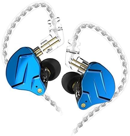 KZ ZSN PRO X Dual Driver Earbuds – Hi-Fi Stereo Headphones with Balanced Armature & Dynamic Driver, Ergonomic Comfort for Optimal Listening, Detachable Cable & Built-In Microphone, Perfect for Audiophiles & Everyday Use – Golden Finish