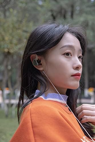 Kinboofi KBEAR Rosefinch Aqua Green Wired In-Ear Headphones – High-Performance Noise-Canceling Earbuds with Aviation-Grade Zinc Alloy Construction and Detachable Cable for Custom Audio – Perfect for Singers and Audiophiles Seeking Unmatched Sound Clarity and Comfort