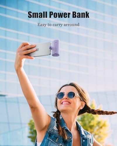 Ultra-Compact 5000 m Ah Mini Power Bank – 20 W Fast Charging Portable Charger for i Phone & Android – Lightweight Travel Essential with PD Compatibility & Smart Protection – Perfect for Short Trips, Camping, and Everyday Use