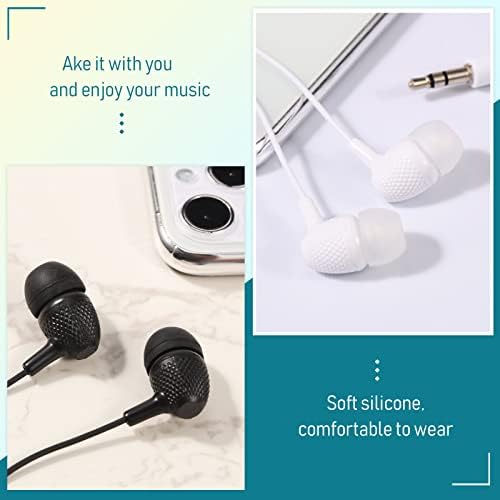 Macarrie 200 Pack Wired Earbuds – Vibrant Classroom & Office Headphones with 3.5 mm Compatibility – Individually Bagged for Hygiene & Seamless Distribution – Lightweight & Durable Design for All-Day Comfort – Ideal for Lectures, Music Listening, and Conference Calls
