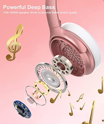 Unleash Your Audio Potential with INFURTURE Wireless Over-Ear Headphones – Advanced Active Noise Cancelling, Deep Bass Bluetooth Sound, 90-Hour Battery Life, Ultra-Low Latency for Gaming, and Luxurious Memory Foam for Ultimate Comfort and Extended Listening Sessions