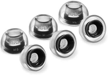 Advanced Silicone Ear Tips for Galaxy Buds 3 Pro – AZLA Sedna Earfit Crystal (Clear Pearl, SMAPP-Certified) – Superior Comfort & Acoustic Isolation – 3 Sizes (Small, Medium, Large) – Essential Samsung Galaxy Buds Pro 3 Accessories – Transform Your Audio Experience with Premium Noise-Cancelling Earbud Tips – Ideal for Extended Wear and Active Lifestyles