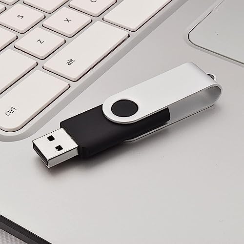 JUANWE 10-Pack 2 GB USB Flash Drives – Reliable Portable Memory with 360° Swivel Design for Effortless Data Management – Ideal for Computers, Cars & On-the-Go Storage – Durable USB 2.0 Thumb Drives for Quick File Transfers and Backup Solutions