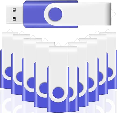 Maximize Your Storage Potential with the JBOS 10-Pack of 4 GB USB Flash Drives – Durable Swivel Design, Enhanced USB 2.0 Compatibility, Ideal for Documents & Multimedia, Sleek Black Finish with Label Sheets for Organization, Perfect for Students and Professionals