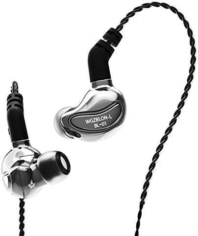 KZ ZSN Pro Hybrid In-Ear Earbud Headphones – High-Fidelity Audio with Dynamic Driver & Balanced Armature, Stylish Metal Faceplate, Detachable Cable for Custom Connectivity – Perfect for i Phone & Android Use, Ideal for Fitness & Everyday Listening (Blue, No Mic)