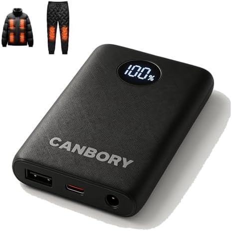 Ultra-Lightweight 7.4 V 10000 m Ah Power Bank for Heated Garments – High-Performance Fast Charging Battery Pack for Vests, Jackets & Gloves – Slim Design for Ultimate Portability and Extended Warmth During Outdoor Adventures