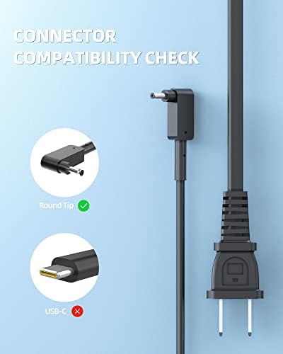 High-Speed AC Charger for Acer Chromebook Series – UL Certified Power Adapter for Models A13-045, N2, N16 P1, CB3-431 & More – 65 W Efficiency & 360-Day Quality Guarantee – Safe, Reliable Charging for All Your Acer Laptops
