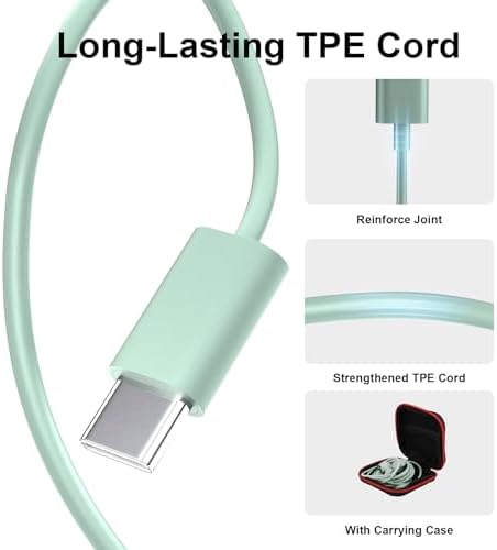 Elevate Your Sound Experience with COOYA Hi-Fi USB C Earbuds – Premium Wired Headphones Featuring Built-In Mic for Clear Communication and Audio Brilliance | Seamless Compatibility with Samsung Galaxy A16, S25 Ultra, A36, S24, S23 and Google Pixel 9, 8, 7 | Innovative Magnetic Type-C Connector for Effortless Use with i Phone 16 Pro Max, i Pad 10, 11, Air M2 & More | Ergonomically Designed In-Ear Fit for Ultimate Comfort and Immersive Sound | The Perfect Choice for Audiophiles and Professionals On-the-Go. Enjoy Rich Hi-Fi Stereo Sound, Effortless Hands-Free Calling, and a Lightweight Construction for Prolonged Use; Ideal for Daily Commutes, Business Calls, or Relaxation at Home. Engineered for Longevity with Premium Materials, These Earbuds Deliver Reliable Performance. Transform Your Audio Journey Today!