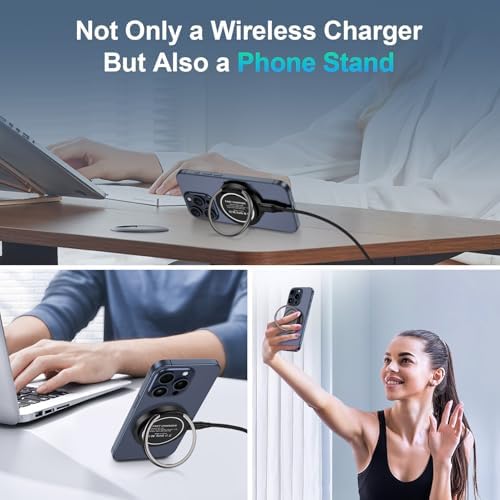 S25 S24 Ultra Magnetic Wireless Charger Pad – Fast 15 W Charging for Samsung Galaxy Z Fold 6, Flip 6/5, S25/S24 Plus, S23/S22/S21/S20/S10 & Google Pixel 9 Pro XL/8 Pro/8 a/7/6 – Compact Dual Pack for Effortless Power Delivery and Enhanced Device Compatibility