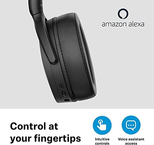 Sennheiser HD 450 BT Wireless Over-Ear Headphones – Immerse Yourself in Premium Sound with Bluetooth 5.0, 30-Hour Battery Life, and Superior Active Noise Cancellation – Perfect for Music Lovers and Professionals on the Go – Sleek Black Design for Unmatched Style and Comfort