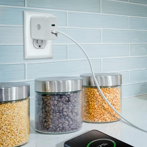 AT&T 40 W USB-C Fast Charging Wall Adapter – Ultimate Travel Companion with Foldable Prongs for i Phone, i Pad, Samsung Galaxy, Google Pixel & More – Universal Compatibility for Rapid Power Delivery Anytime, Anywhere