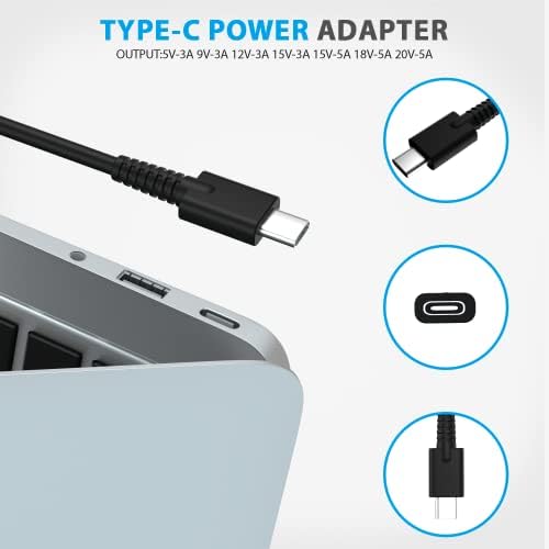 100 W USB-C Laptop Charger for Enhanced Device Compatibility – Universal Power Supply Adapter for Lenovo Think Pad, HP, Mac Book Pro/Air, Acer, MSI, and More – Rapid PD Charging with Reliable 100 W Output for Optimal Performance and Efficiency – CE and FCC Certified Quality Assurance