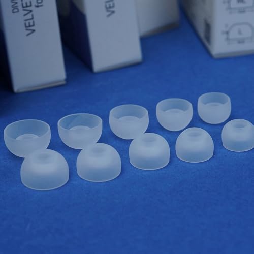 Elevate Your Audio Experience with Hi Fi Go Divinus Velvet Eartips – Comfort-Driven Deep Insertion Design for TWS Earbuds (3 mm-5 mm Nozzles, Size S, 3 Pairs) – Premium Velvet Material Enhances Sound Isolation and Stability for Active Lifestyles