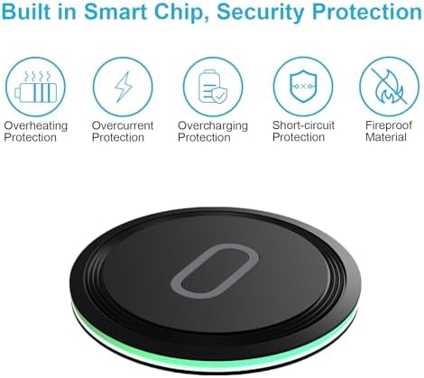 Fast Charging Wireless Charger for Moto G Stylus 2025, G Power (2025), Edge 2025 & Razr Ultra 2025 – Superior Compatibility & Rapid Power-Up Solution for Moto Devices – Sleek Design with Safety Features & LED Indicator Lights