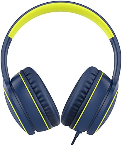 RORSOU R10 Over-Ear Headphones – Lightweight Hi-Fi Stereo Sound with Integrated Microphone for Crisp Bass and Clarity, 1.5 M Tangle-Free Cable, Perfect for Smartphones, Tablets, and PCs – Ultimate Comfort and Portable Design for Music Lovers on the Move