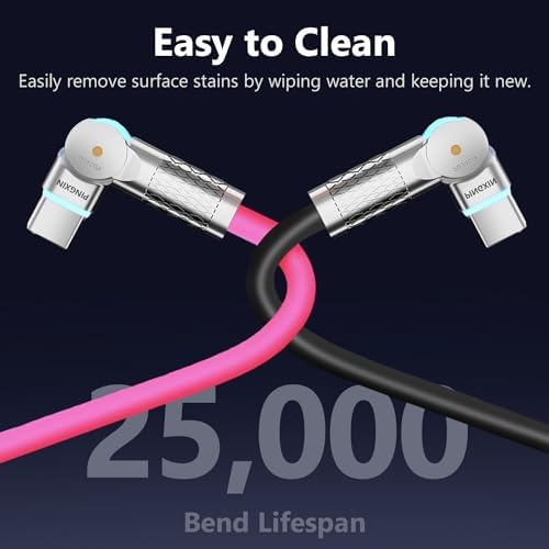 Maximize Your Charging Potential with 10 ft USB C to USB C Cable – 2-Pack, 240 W Fast Power Delivery for i Phone 16, Mac Book Air, Galaxy S23/S24, Durable Construction with Reinforced Connectors, Stylish Orange & White Design for Enhanced Flexibility and Performance