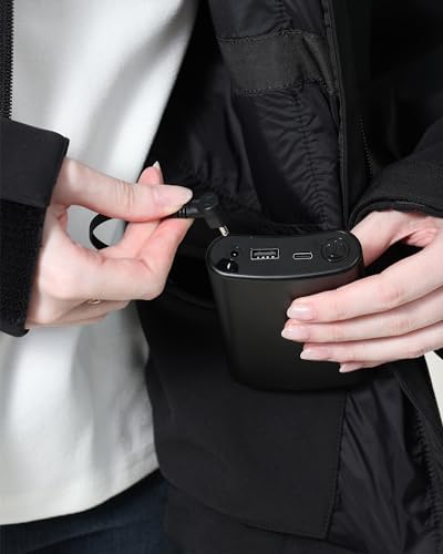 MIDIAN 12 V Power Bank for Heated Jackets & Smart Devices – Ultimate Outdoor Charging Solution with Fast Charging, Lightweight Design, and Enhanced Compatibility for All Your Heating Needs