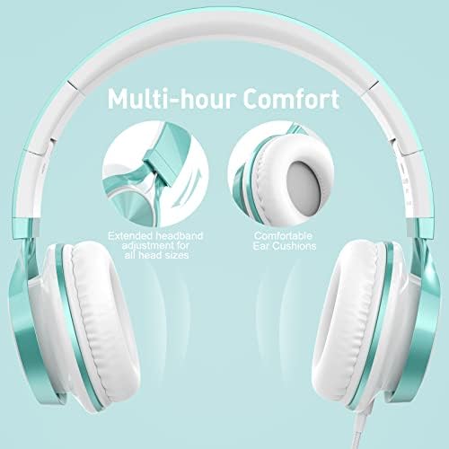 Elevate Your Listening Experience with AILIHEN MS300 Lightweight Foldable Purple Headphones – Stylish On-Ear Design for Exceptional Sound Clarity and Comfort – Perfect Wired Headphones for Students, Teens, and Young Professionals with High-Quality Microphone for Seamless Communication on Chromebooks and Laptops – Ideal for School, Entertainment, and Casual Listening