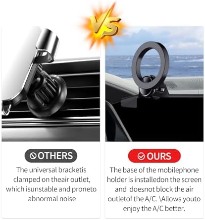 BMW X5, X6, X7 Car Phone Holder (2023-2025) | Mag Safe Compatible 360° Rotation Mount for 14.9-Inch Screen | Secure & Convenient Smartphone Cradle for Enhanced Driving Safety and Navigation Ease