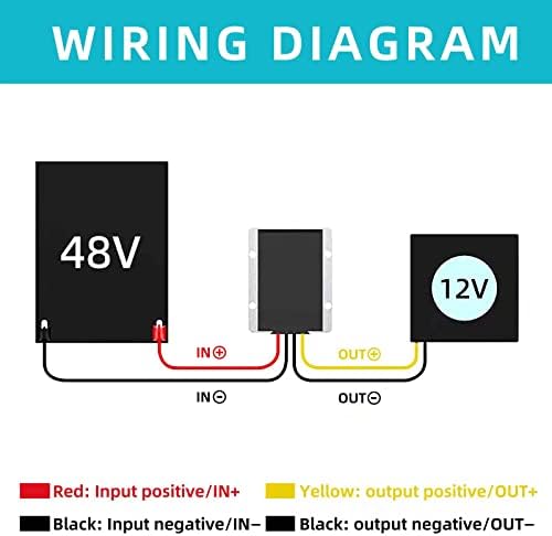 High-Efficiency 30 A Waterproof DC 24 V to 12 V Power Converter – 360 W Buck Supply for Golf Carts & Club Cars with Superior Compatibility and Streamlined Performance Solutions