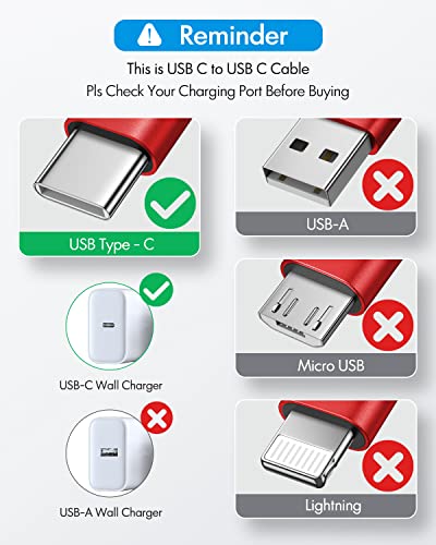 CLEEFUN 26 ft USB C to USB C Charging Cable – 60 W Fast Charger for i Phone 16/15 Pro Max, i Pad, Mac Book, Galaxy S24/S23 – Ultimate Compatibility & High-Speed Data Transfer – Durable Design for On-the-Go Power Solutions