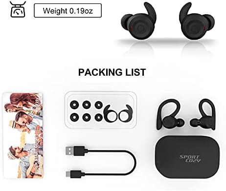 Ultimate Green Wireless Earbuds with Earhooks – Bluetooth 5.1 Noise Cancelling Sports Headphones, Waterproof Design for Secure Fit During Workouts, Compact Earphones for Enhanced Sound Quality and Durability