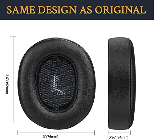 Upgrade Your JBL E55 BT Headphones with SOULWIT Premium Replacement Earpads – Luxurious Protein Leather Cushions for Enhanced Comfort and Noise Isolation – Quick Installation in Stylish Grey – Elevate Your Audio Experience Now