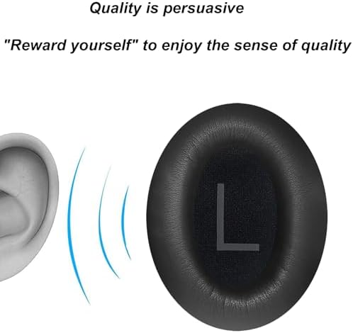 Upgrade Your Bose 700 Wireless Headphones with Luxurious Replacement Ear Cushions – Premium Soft Protein Leather & High-Density Noise Cancelling Foam for Superior Comfort and Sound Isolation – Seamless NC700 Compatibility in Sleek Black