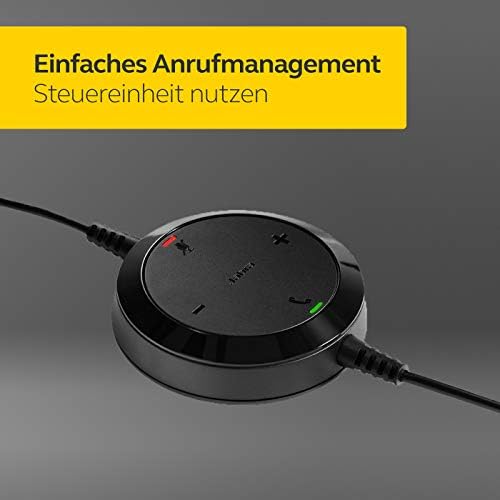 Jabra Evolve 20 UC Mono Headset – Professional Noise-Canceling Office Headphones for Enhanced Communication and Productivity, USB and 3.5 mm Compatible, Lightweight All-Day Comfort for Seamless Connectivity in Open Workspaces