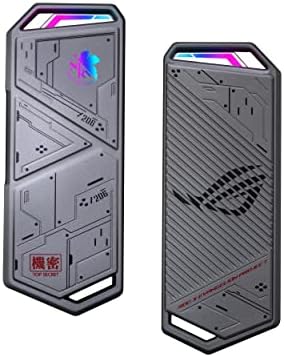 ROG Strix Arion M.2 NVMe SSD Enclosure: High-Speed USB 3.2 Gen 2 Type-C with Aura Sync RGB Lighting, Tool-Free Installation & Enhanced Compatibility for PCIe SSDs 2280/2260/2242/2230 – Ideal for Gamers and Content Creators