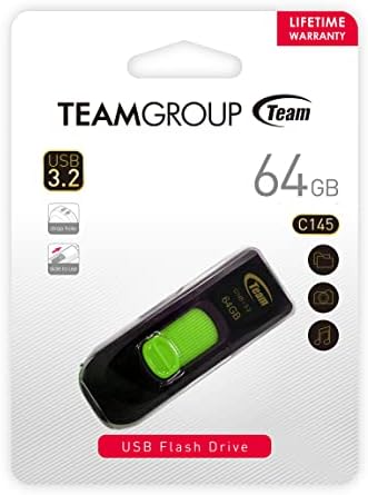 Maximize Your Data Storage with TEAMGROUP C145 64 GB USB Flash Drive 5-Pack – High-Speed USB 3.2 Gen 1 Memory Sticks for Effortless File Transfers, Ideal for Home and Office Use, Durable and Portable External Storage Solution