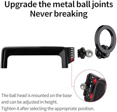 Premium 360° Rotation Car Phone Holder for 2023-2025 Mercedes Benz GLC & 2022-2025 C-Class – Mag Safe Compatible Mount for 12.3-Inch Digital Instrument Cluster – Secure Clip Design for Enhanced Stability & Hands-Free Convenience – Ideal Smartphone Accessory for Navigation and Calls