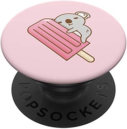 Baby Koala and Pink Ice Pop PopSockets PopGrip: Swappable Grip for Phones & Tablets – Enhanced Compatibility and Speed