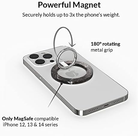 Transform Your i Phone 16, 15, 14, 13, 12 with VELVET CAVIAR’s Amethyst Purple Leopard Mag Safe-Compatible Grip – Stylish Magnetic Ring Holder & Adjustable Stand for Effortless Hands-Free Viewing, Secure Texting, and Enhanced Usability – Elevate Your Mobile Experience with Durable, Lightweight, and Customizable Accessory