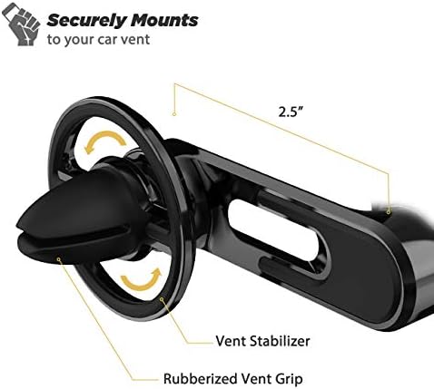 Scosche HDVM 3-in-1 Universal Cell Phone Mount: Versatile Suction Cup Holder for Windshield, Dashboard, and Vent – Compatible with i Phone 16/15/14/13/12 & Smartphones Up to 3.5 Inches – Enhanced Stability for Safe Hands-Free Use