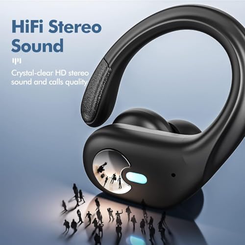 Unleash the Power of Sound with Next-Gen Bluetooth 5.3 Wireless Earbuds – Immerse Yourself in Hi-Fi Stereo Experience, 80-Hour Playtime with Innovative Dual LED Charging Case, Engineered for IPX7 Waterproof Resilience – Seamlessly Compatible with Android & i OS Devices for Ultimate Connectivity and Comfort