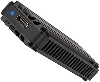 Silverstone MS12 Aluminum NVMe M.2 SSD Enclosure – 20 Gbps USB 3.2 Gen 2 x2 for Ultra-Fast Data Transfer, Sleek and Durable Design for Portable Storage Solutions, Perfect for Gamers and Professionals