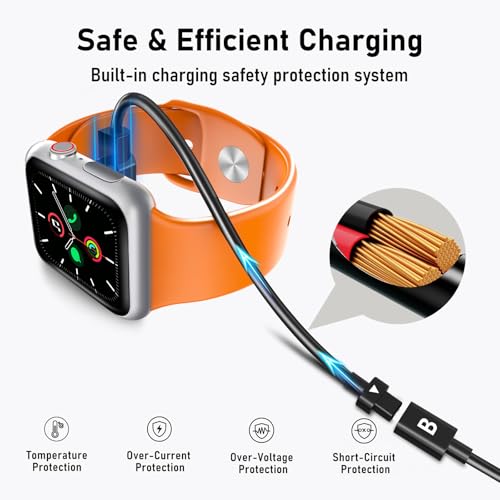 Revolutionary Dual-Pack AB284 Magnetic Reversible Charger – Fast 2.84 mm Pin-Pitch Cable for Smartwatches & Bone Conduction Headphones – Superior Durability & Convenience for Tech Savvy Users – Hassle-Free Power Solution for On-the-Go Lifestyles
