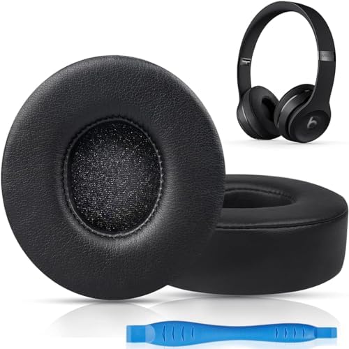 Upgrade Your Beats Solo 2 & 3 Experience with GVOEARS Premium Thicker Memory Foam Ear Pads – Exceptional Comfort & Noise Isolation, Durable 3 M Adhesive for Secure Fit, Stylish Grey Cushions for Enhanced Audio Performance and Long-Lasting Use – Perfect Headphone Accessories for Wireless & Wired Models