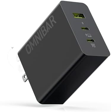 100 W USB-C Ga N Fast Charger | 3-Port Wall Adapter for Mac Book Pro, i Phone 16 Pro, Galaxy S24 Ultra & More | Compact Foldable Design for Multi-Device Charging | PD3.0 & PPS Technology for Optimal Efficiency & Speed | Ultimate Travel Companion for All Your Devices
