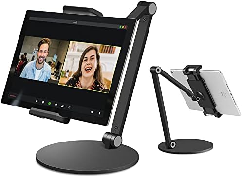 Premium Multi-Angle Adjustable Tablet Stand for 4.7”-13” Devices – Perfectly Fits i Pad Pro 11/12.9, Mini, and Air – Enhanced Stability with Sleek Black Aesthetic – Ideal for Remote Work, Streaming, and Video Conferencing