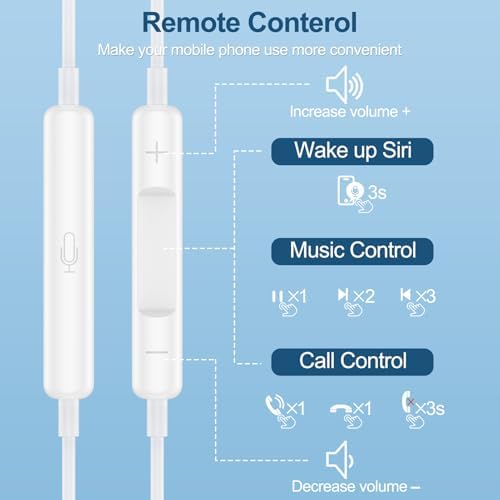 Premium USB C Earbuds for i Phone 16 & Samsung Galaxy A Series – 2 Pack High-Fidelity Wired Headphones with Built-in Mic & Remote Control – Exceptional Sound Clarity, Ergonomic Comfort for All-Day Use – Ideal for Music, Calls, and Podcasts on the Go