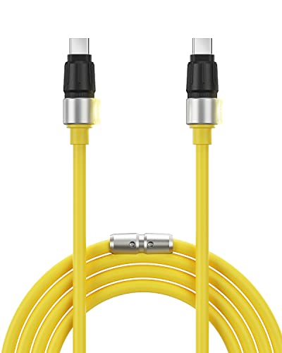 Phantom Type C to C Charging Cable – 240 W Ultra-Fast Power Delivery for Gaming Keyboards, Mac Books, i Pads, Samsung Galaxy, Google Pixel, Nintendo Switch & More (3.9 ft) – Exceptional Durability & Versatile Compatibility for Seamless Data Transfer and Charging Solutions