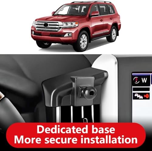 Toyota Land Cruiser 2024-2025 Custom Fit Car Phone Holder – Premium Navigation Bracket for Ultimate Hands-Free Driving Experience – Sleek 360-Degree Rotating Design with Effortless Tool-Free Installation for Enhanced Mobile Accessibility