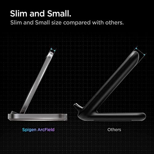 Spigen Qi Flex True 15 W Super Fast Wireless Charger Stand & Pad for Samsung Galaxy S Series – Effortless & Stylish Charging Solution for Galaxy S25 Ultra, S25 Plus, S24, Z Fold, Flip 5, and More – High-Speed Compatibility without Adapter – Perfect for Home or Travel