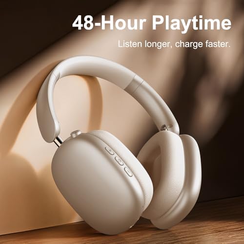 Transform Your Listening Journey with Y01 Wireless Over-Ear Headphones – Advanced Bluetooth 5.3, Superior Noise Cancellation, 48-Hour Battery Life, and Exceptional Comfort in Elegant Pink – Perfect for i OS, Android, Samsung, and PC Enthusiasts Seeking Seamless Audio Bliss