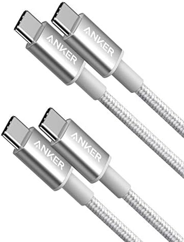 Anker 6 FT USB C to USB C Charging Cable Pack – 60 W Fast Charge for i Phone 16 Series & i Pad Mini 6 – Durable Nylon Braided Design, Enhanced Compatibility & Flexibility for All USB-C Devices (5 Pack)