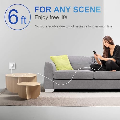 20 W PD USB-C Wall Charger with 6 FT Fast Charging Cable for i Phone 14/13/12/11/Pro/Pro Max/Mini/Xs Max/XR/X and i Pads – Rapid Power for Apple Devices with Enhanced Safety Features and Portability